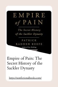 Empire of Pain The Secret History of the Sackler Dynasty